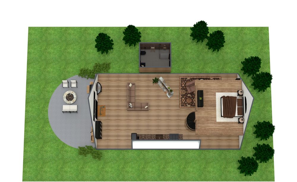 A Frame House Plan