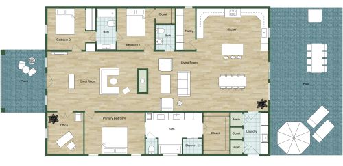 Chasebriar Barndominium House Plan