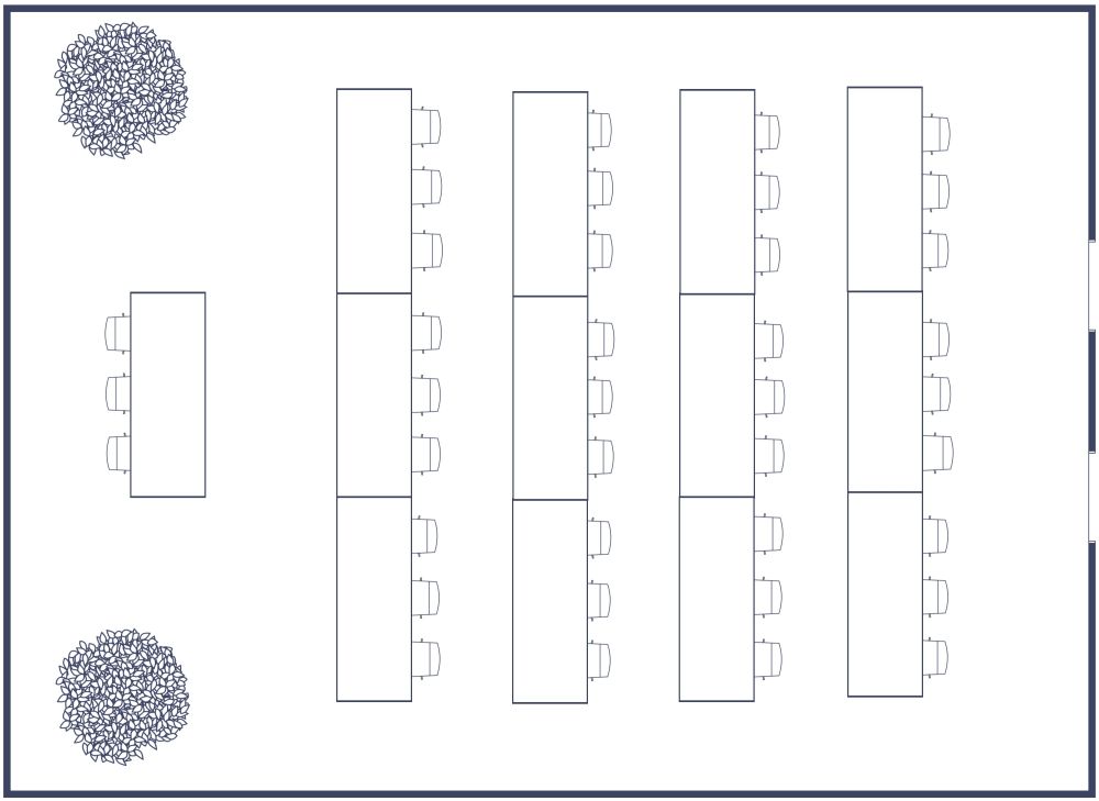 Conference Room Layout Design 2D Floor Plan