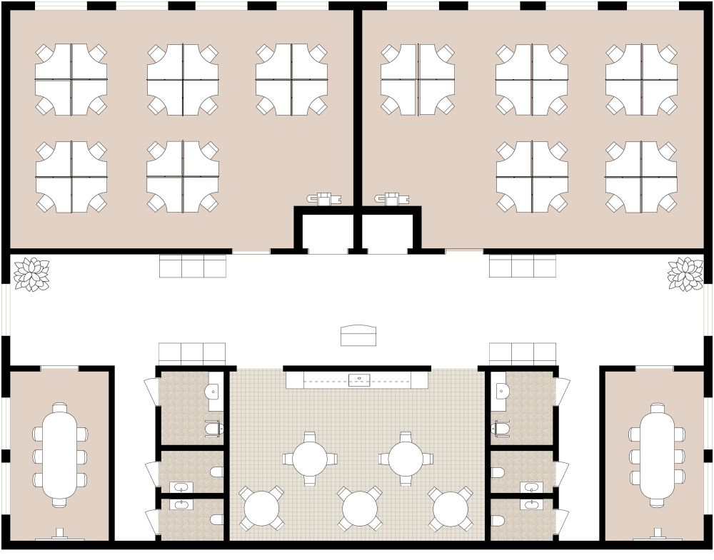 Cubicle 2D Layout