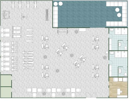 Fitness Center With Outdoor Lounge Area