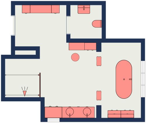Full Bathroom Floor Plan