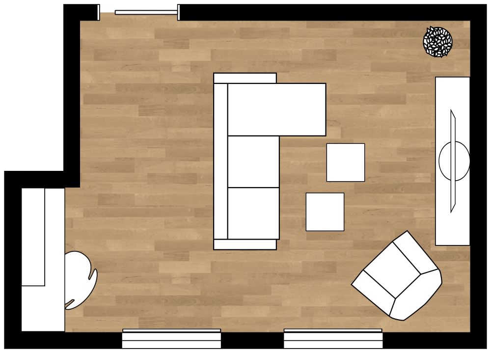 Home Office Interior Design Ideas in 2D
