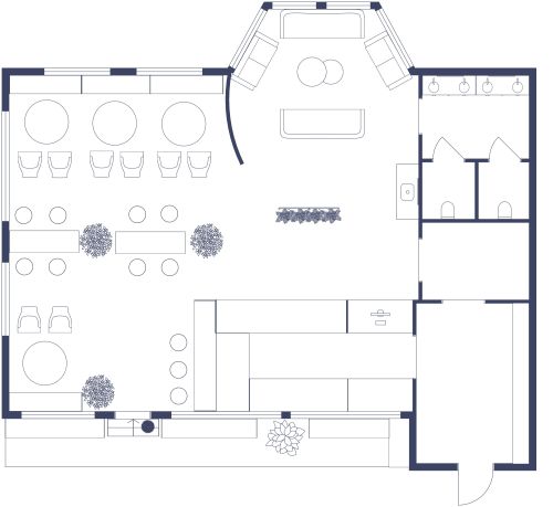 Playful Cupcake Coffee Shop Plan