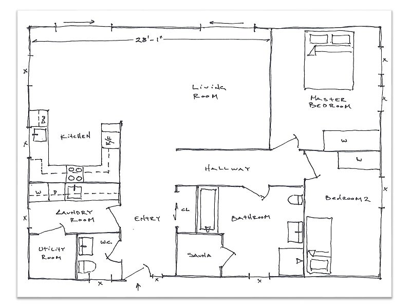 RoomSketcher Sketch on Paper