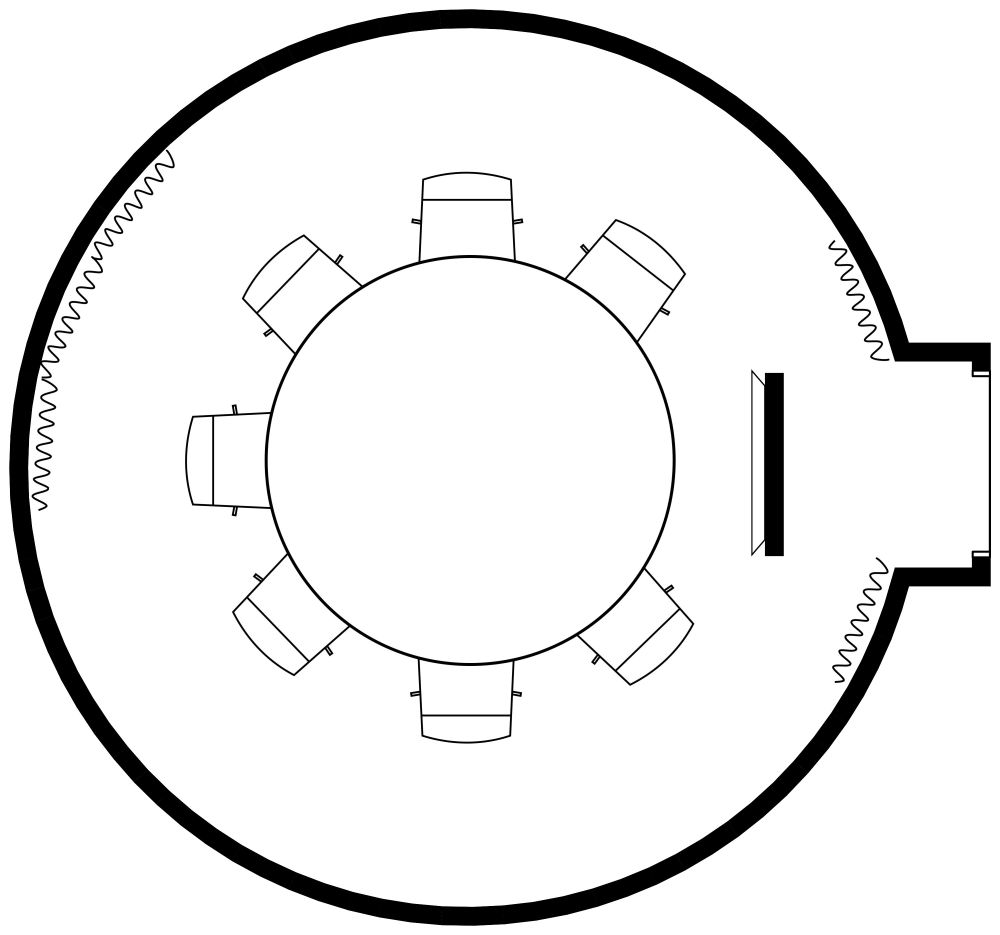 Small Conference Room 2D Layout