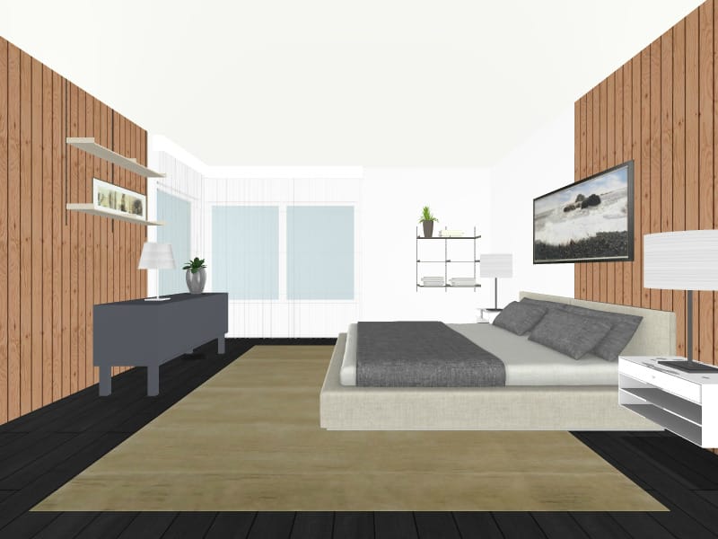 A RoomSketcher Snapshot used as an input for AI Render.