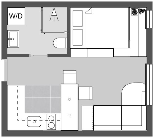 Studio Apartment With Clever Storage