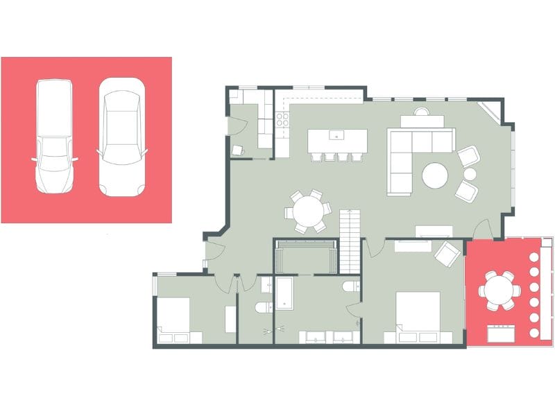 Total living area